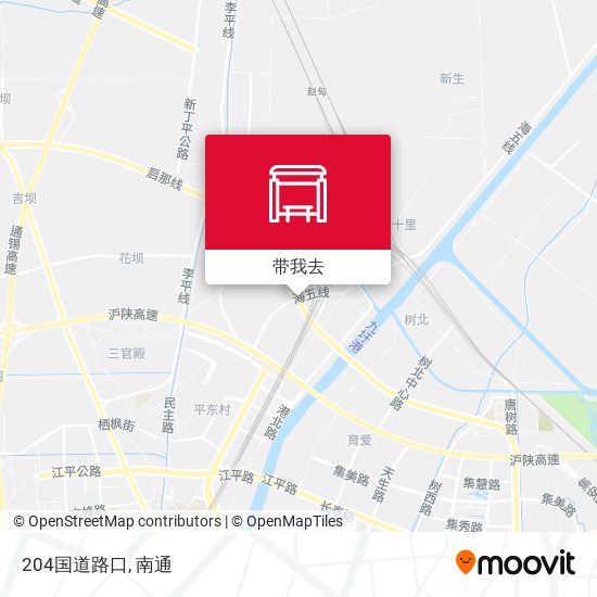 204国道路口地图
