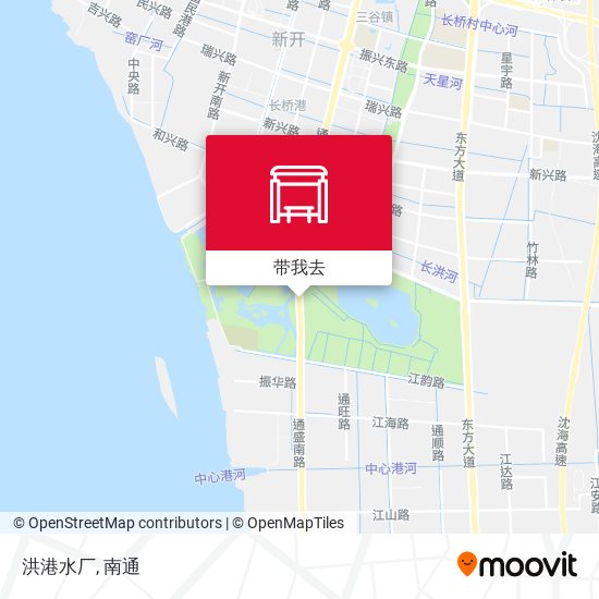 洪港水厂地图