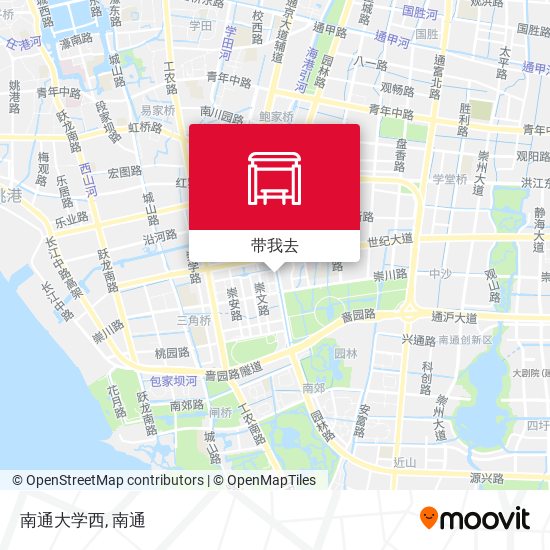 南通大学西地图