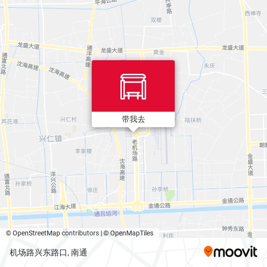 机场路兴东路口地图