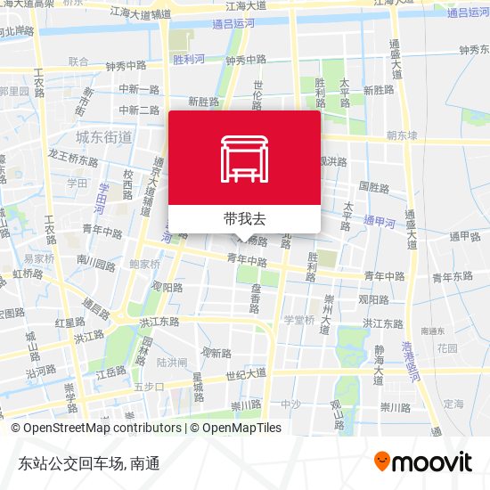 东站公交回车场地图