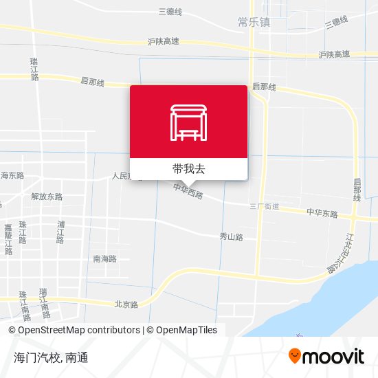 海门汽校地图