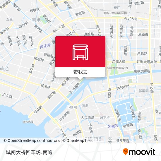 城闸大桥回车场地图