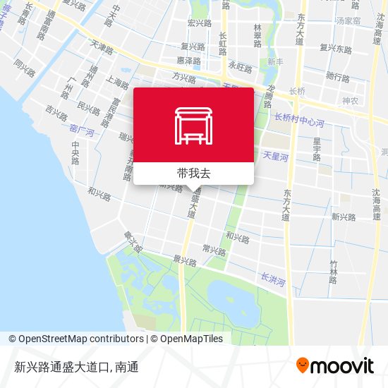 新兴路通盛大道口地图
