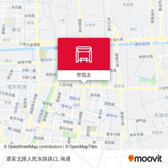 通富北路人民东路路口地图