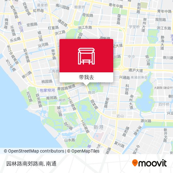 园林路南郊路南地图