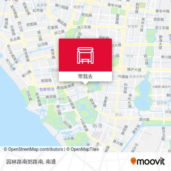 园林路南郊路南地图