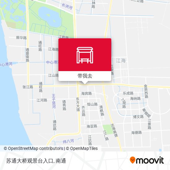 苏通大桥观景台入口地图