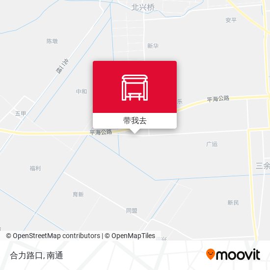 合力路口地图