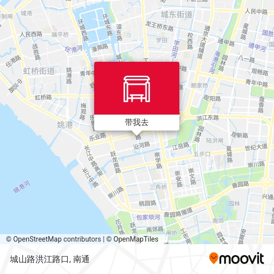城山路洪江路口地图