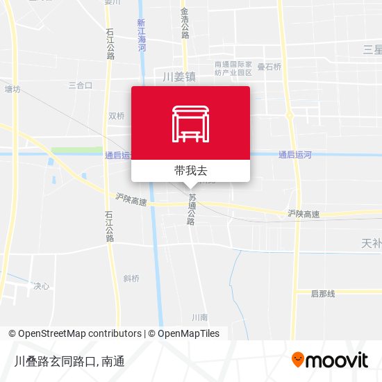 川叠路玄同路口地图