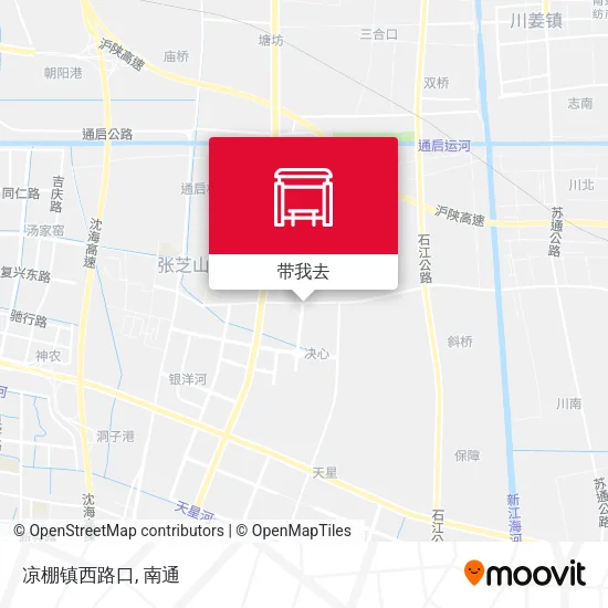 凉棚镇西路口地图
