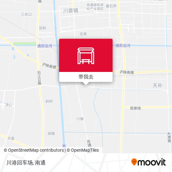 川港回车场地图