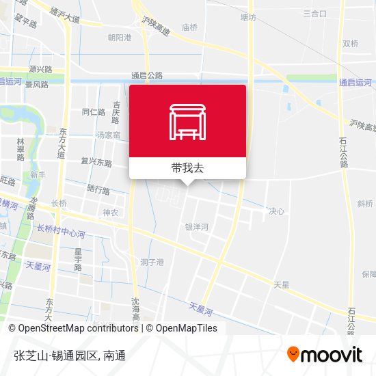 张芝山·锡通园区地图