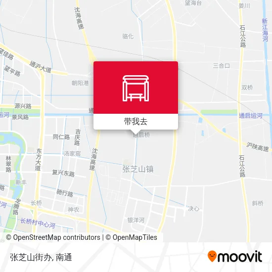 张芝山街办地图