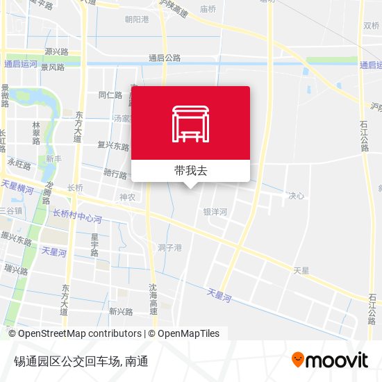 锡通园区公交回车场地图