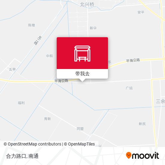 合力路口地图