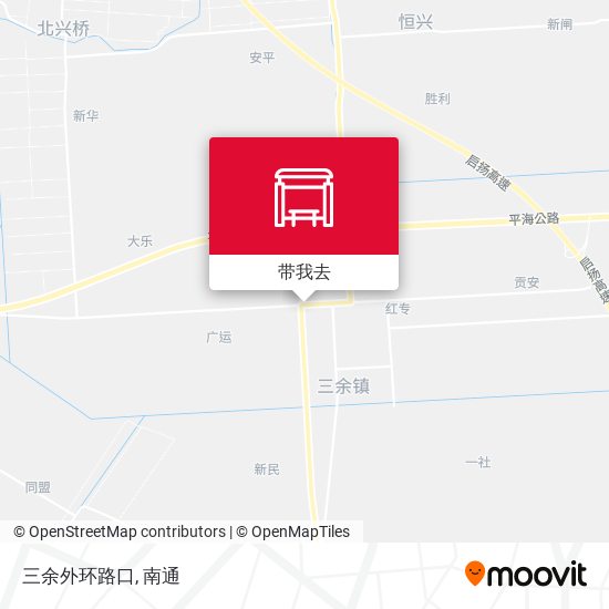 三余外环路口地图