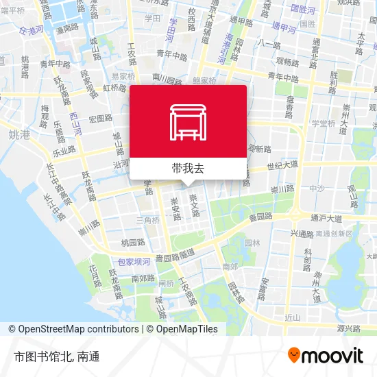 市图书馆北地图
