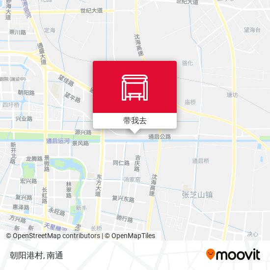 朝阳港村地图