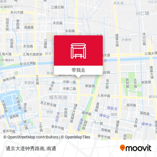 通京大道钟秀路南地图