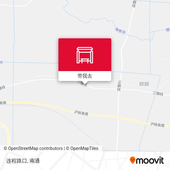 连程路口地图