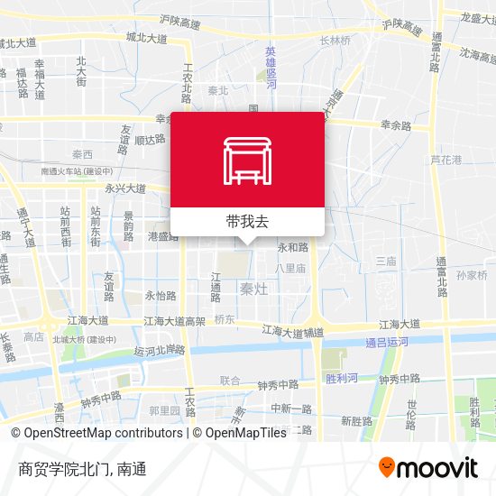 商贸学院北门地图