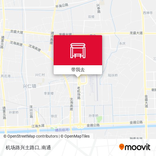机场路兴土路口地图