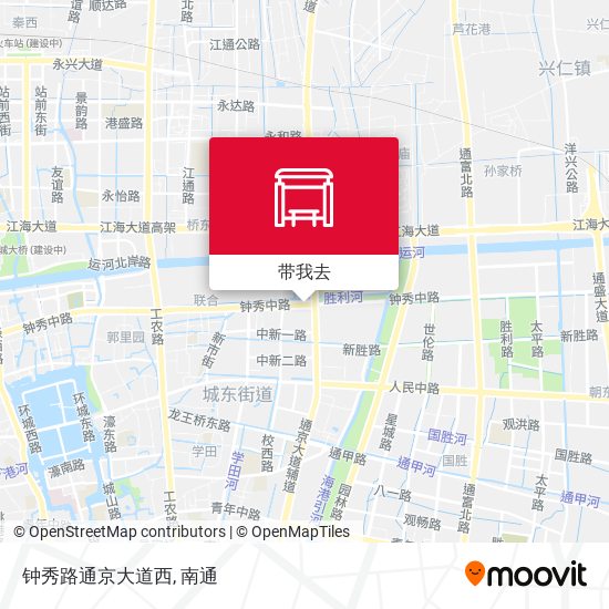 钟秀路通京大道西地图