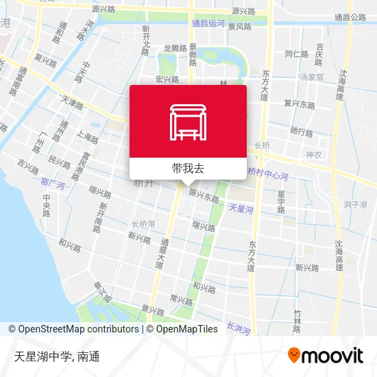 天星湖中学地图