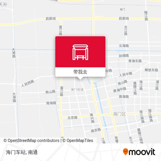 海门车站地图