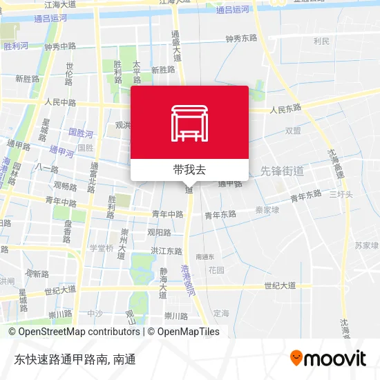 东快速路通甲路南地图
