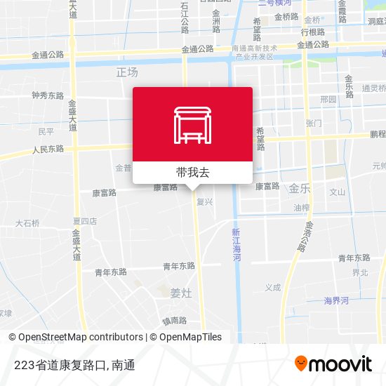 223省道康复路口地图