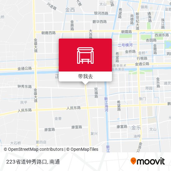 223省道钟秀路口地图