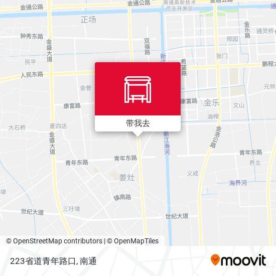 223省道青年路口地图