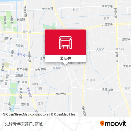 先锋青年东路口地图