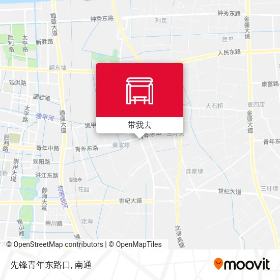 先锋青年东路口地图