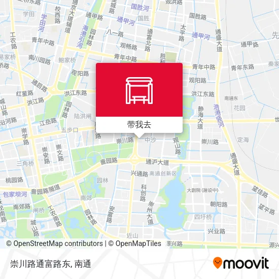 崇川路通富路东地图