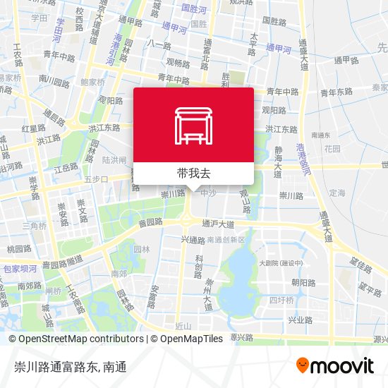 崇川路通富路东地图