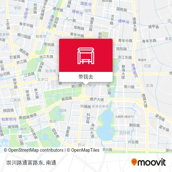崇川路通富路东地图