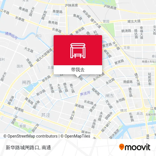 新华路城闸路口地图