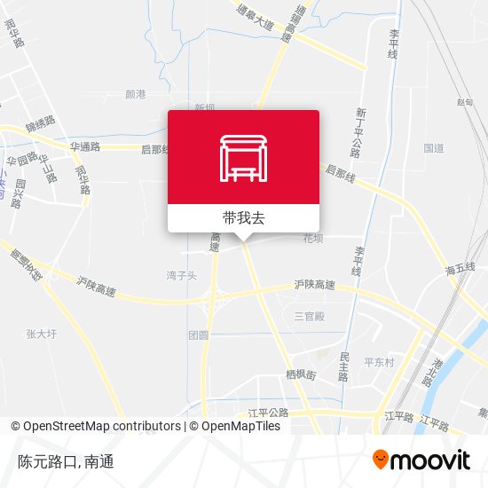 陈元路口地图