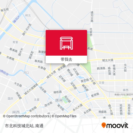 市北科技城北站地图