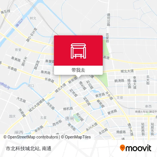 市北科技城北站地图