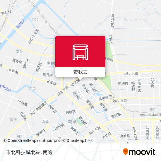 市北科技城北站地图