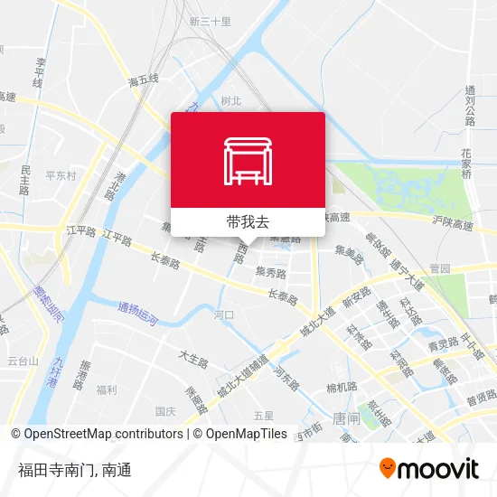 福田寺南门地图