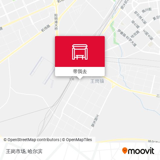 王岗市场地图