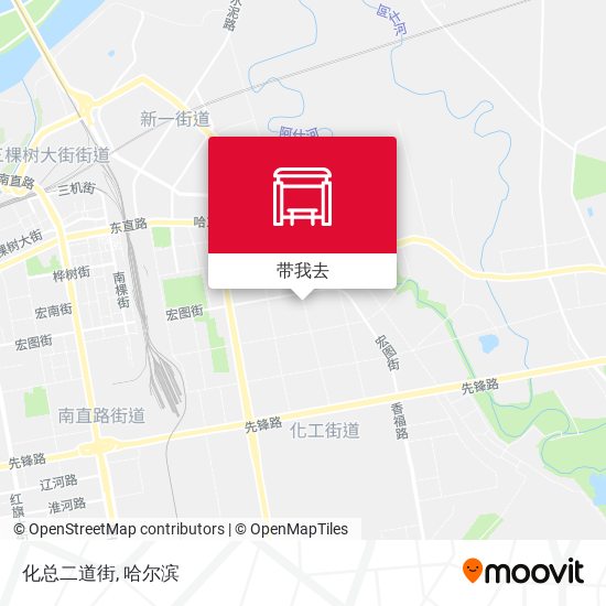 化总二道街地图