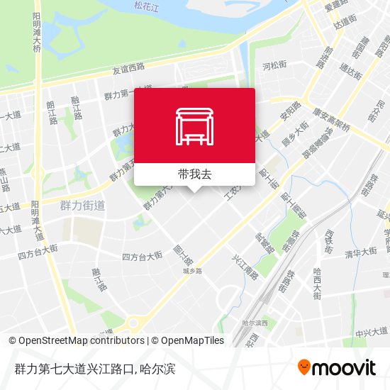 群力第七大道兴江路口地图