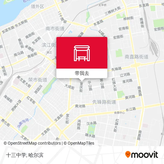 十三中学地图